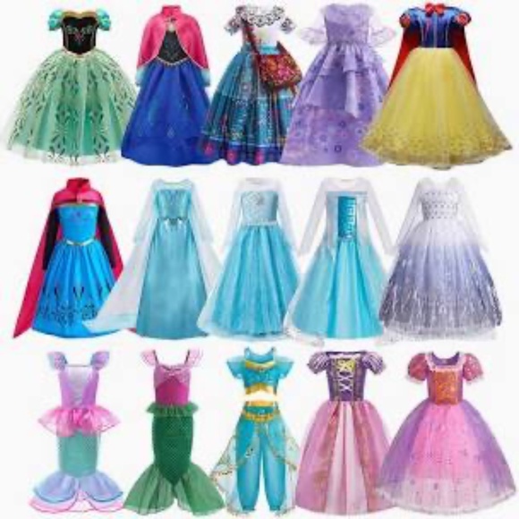 Disney Other - Disney Princess Dresses Costumes Sizes 4-6 Select 2/3/4
